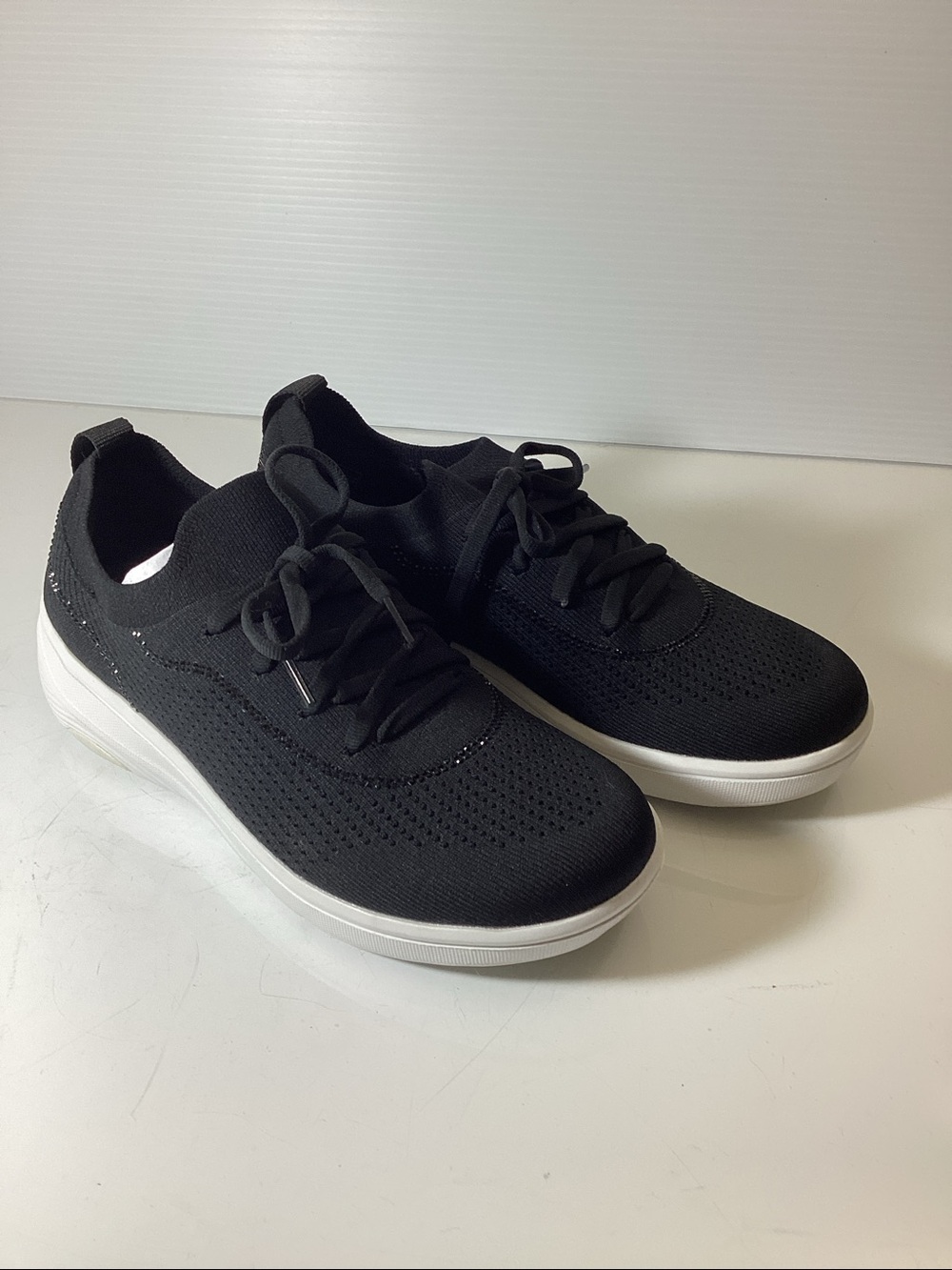 Fit Top
Women's Super-Q Crystal-Trim Knit Laced Up Sneakers - Picture 7 of 14